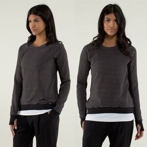 Lululemon Fleet Street Pullover Black White
